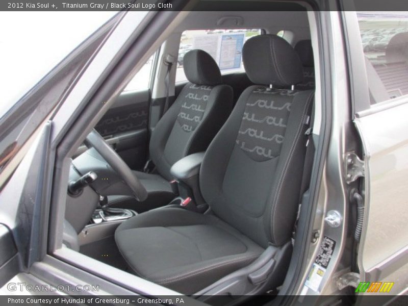 Titanium Gray / Black Soul Logo Cloth 2012 Kia Soul +