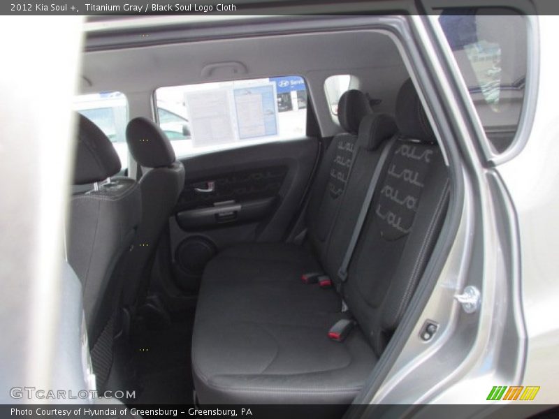 Titanium Gray / Black Soul Logo Cloth 2012 Kia Soul +