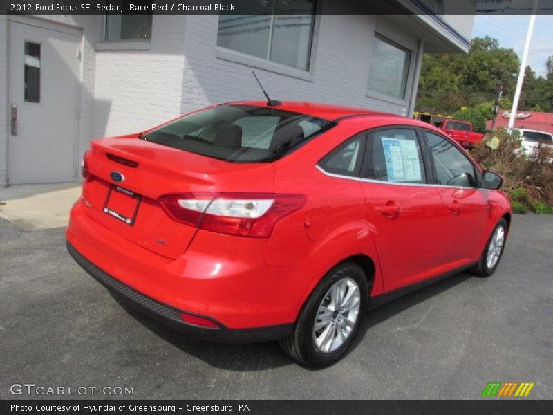 Race Red / Charcoal Black 2012 Ford Focus SEL Sedan