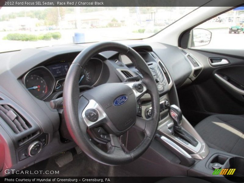 Race Red / Charcoal Black 2012 Ford Focus SEL Sedan