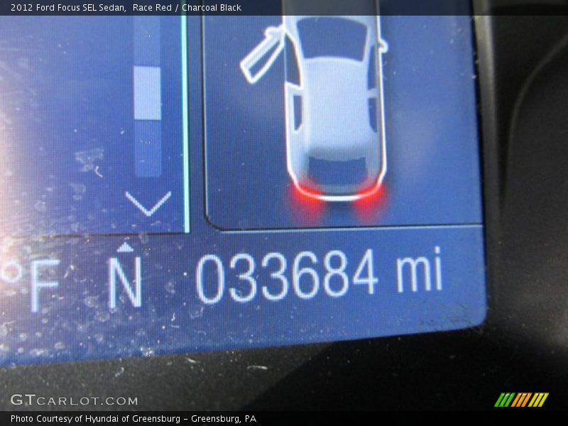 Race Red / Charcoal Black 2012 Ford Focus SEL Sedan