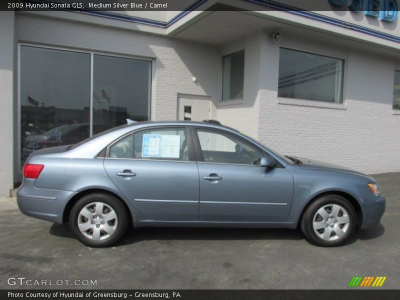 Medium Silver Blue / Camel 2009 Hyundai Sonata GLS
