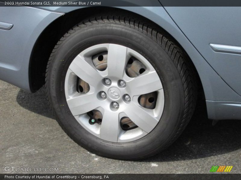 Medium Silver Blue / Camel 2009 Hyundai Sonata GLS