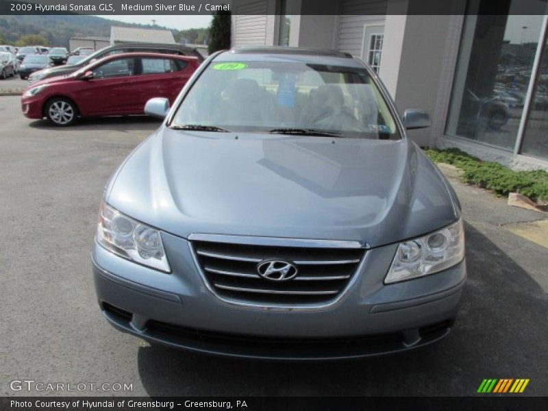 Medium Silver Blue / Camel 2009 Hyundai Sonata GLS