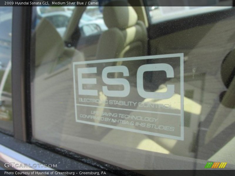Medium Silver Blue / Camel 2009 Hyundai Sonata GLS