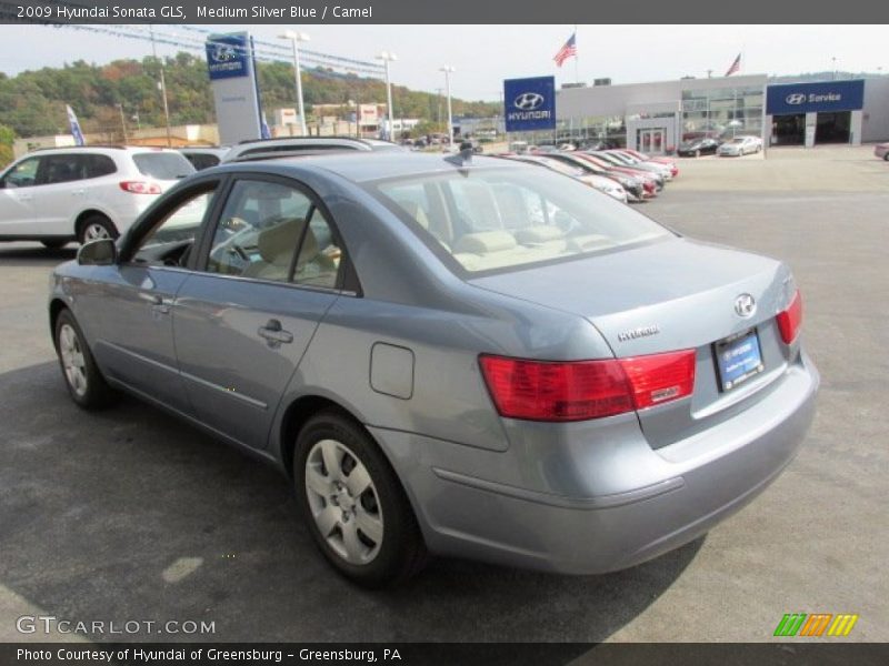 Medium Silver Blue / Camel 2009 Hyundai Sonata GLS