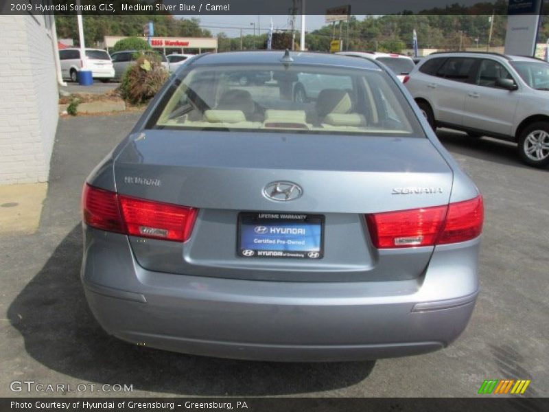 Medium Silver Blue / Camel 2009 Hyundai Sonata GLS