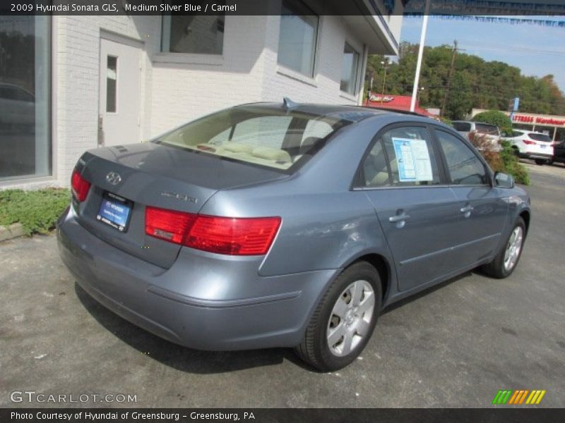 Medium Silver Blue / Camel 2009 Hyundai Sonata GLS
