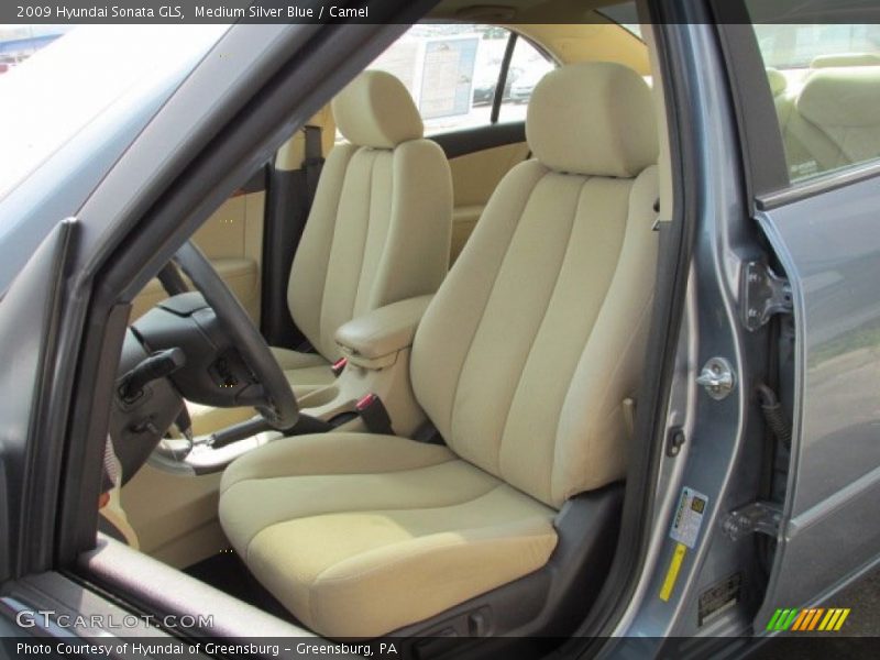 Medium Silver Blue / Camel 2009 Hyundai Sonata GLS