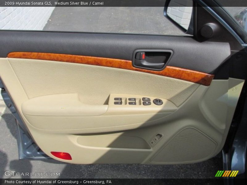 Medium Silver Blue / Camel 2009 Hyundai Sonata GLS
