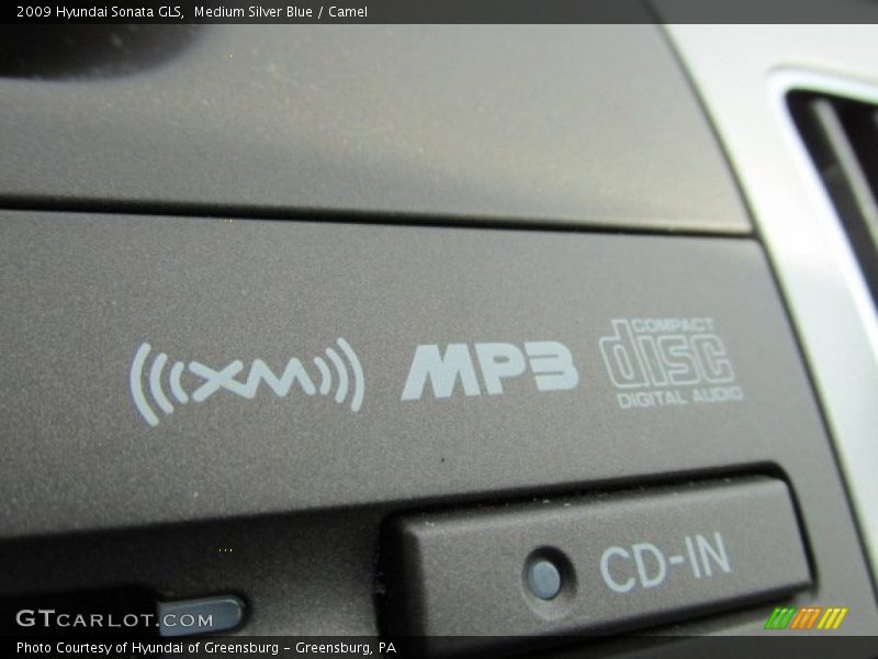 Medium Silver Blue / Camel 2009 Hyundai Sonata GLS