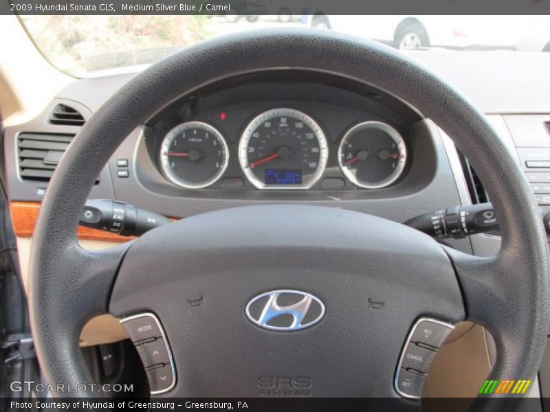 Medium Silver Blue / Camel 2009 Hyundai Sonata GLS