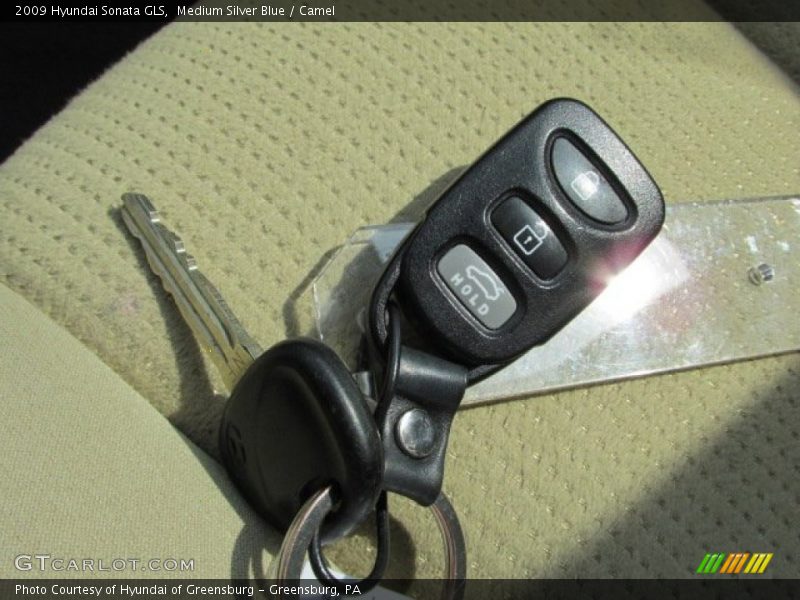 Medium Silver Blue / Camel 2009 Hyundai Sonata GLS