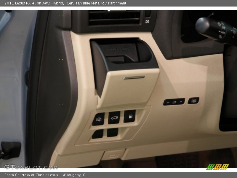 Cerulean Blue Metallic / Parchment 2011 Lexus RX 450h AWD Hybrid