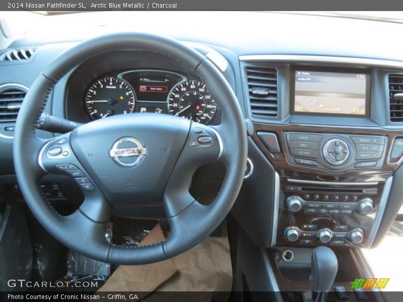 Arctic Blue Metallic / Charcoal 2014 Nissan Pathfinder SL