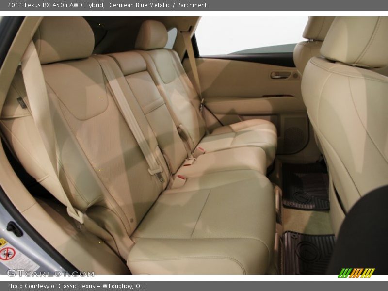 Cerulean Blue Metallic / Parchment 2011 Lexus RX 450h AWD Hybrid