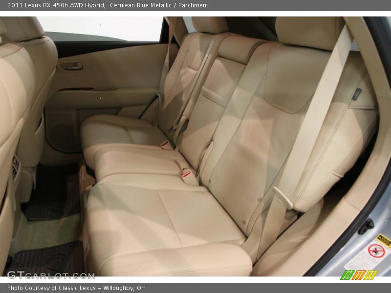 Cerulean Blue Metallic / Parchment 2011 Lexus RX 450h AWD Hybrid