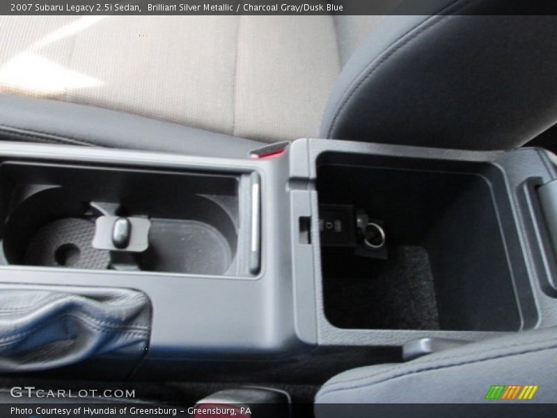 Brilliant Silver Metallic / Charcoal Gray/Dusk Blue 2007 Subaru Legacy 2.5i Sedan