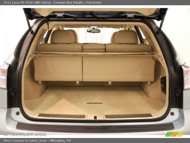 Cerulean Blue Metallic / Parchment 2011 Lexus RX 450h AWD Hybrid