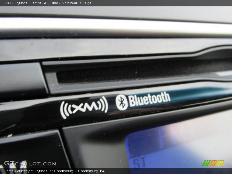 Black Noir Pearl / Beige 2012 Hyundai Elantra GLS