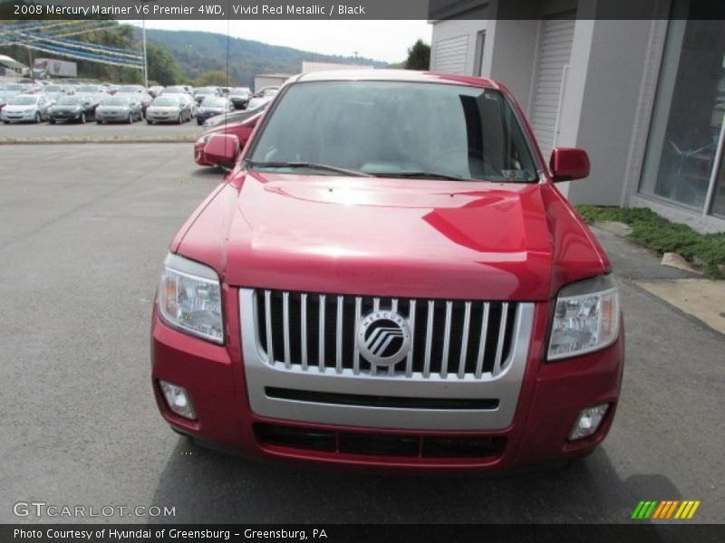 Vivid Red Metallic / Black 2008 Mercury Mariner V6 Premier 4WD