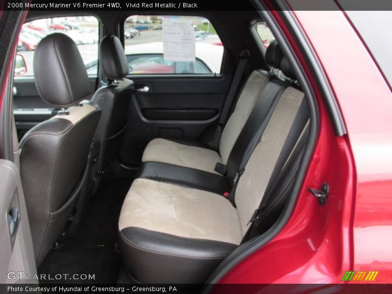 Vivid Red Metallic / Black 2008 Mercury Mariner V6 Premier 4WD