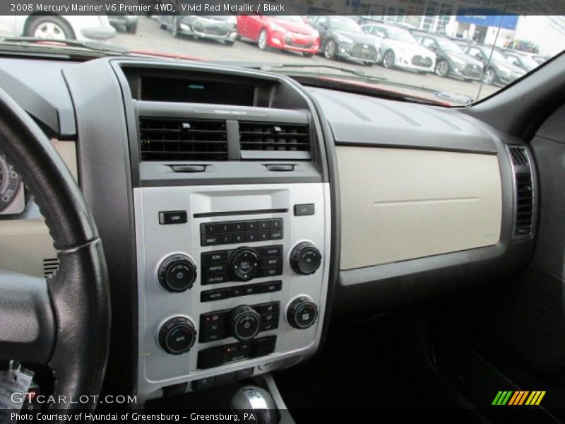 Vivid Red Metallic / Black 2008 Mercury Mariner V6 Premier 4WD