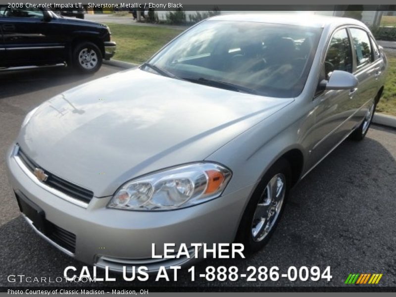 Silverstone Metallic / Ebony Black 2008 Chevrolet Impala LT