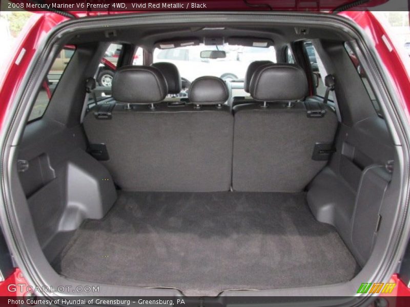 Vivid Red Metallic / Black 2008 Mercury Mariner V6 Premier 4WD