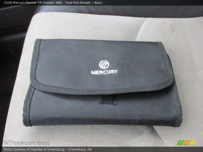Vivid Red Metallic / Black 2008 Mercury Mariner V6 Premier 4WD