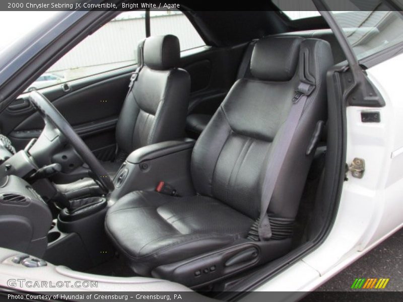 Front Seat of 2000 Sebring JX Convertible