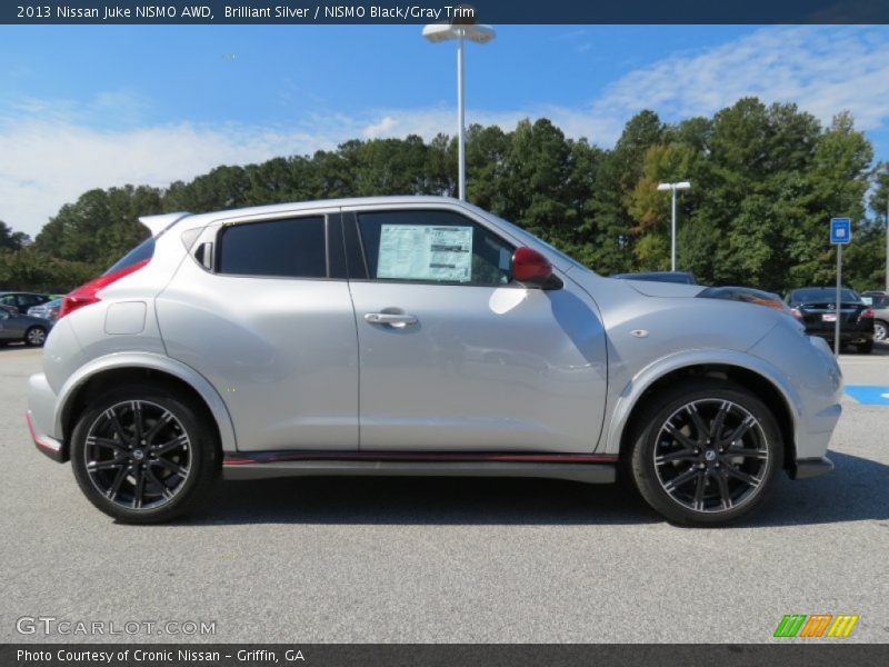 Brilliant Silver / NISMO Black/Gray Trim 2013 Nissan Juke NISMO AWD