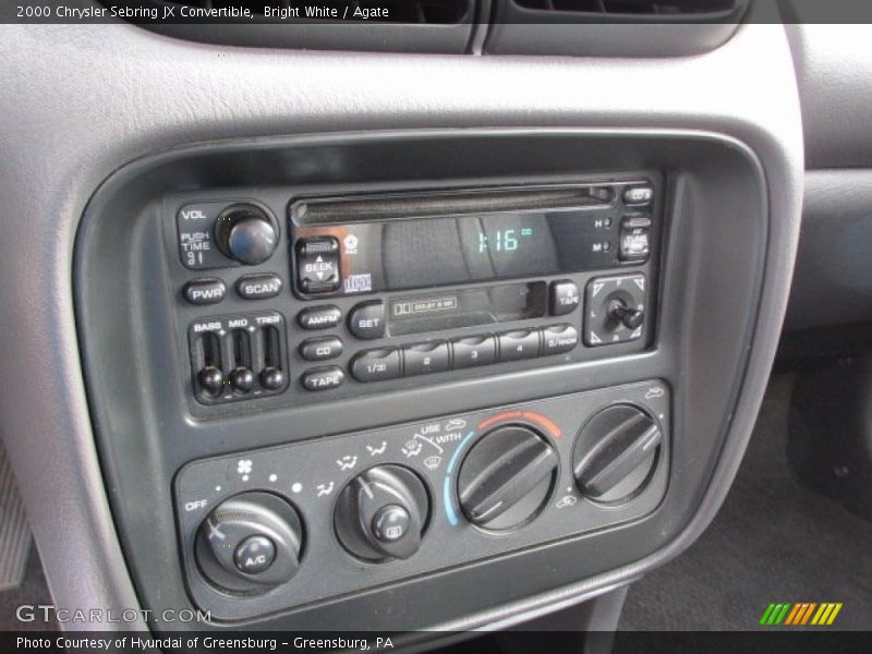Bright White / Agate 2000 Chrysler Sebring JX Convertible