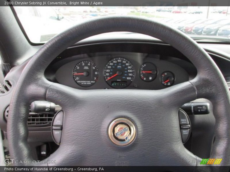 Bright White / Agate 2000 Chrysler Sebring JX Convertible