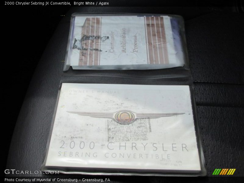 Books/Manuals of 2000 Sebring JX Convertible