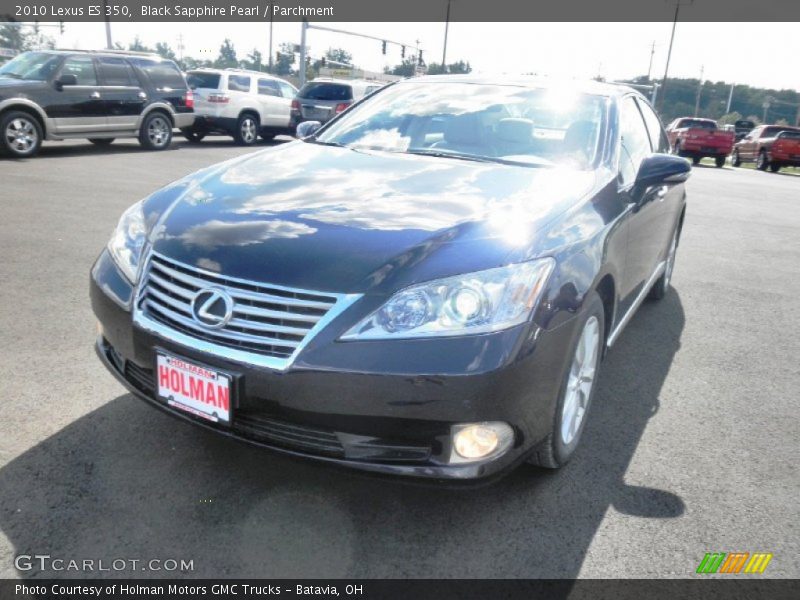 Black Sapphire Pearl / Parchment 2010 Lexus ES 350