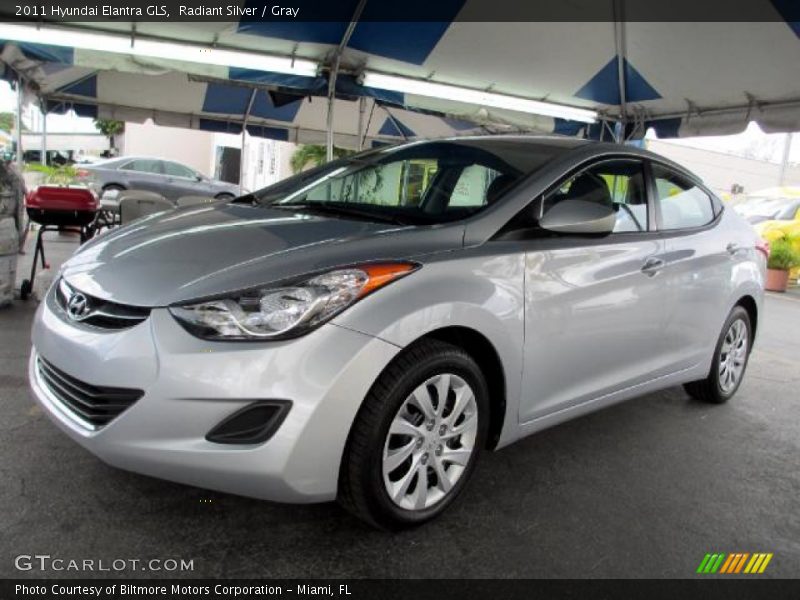 Radiant Silver / Gray 2011 Hyundai Elantra GLS