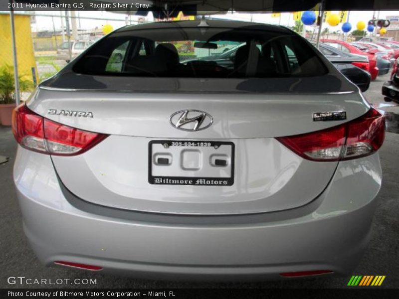 Radiant Silver / Gray 2011 Hyundai Elantra GLS