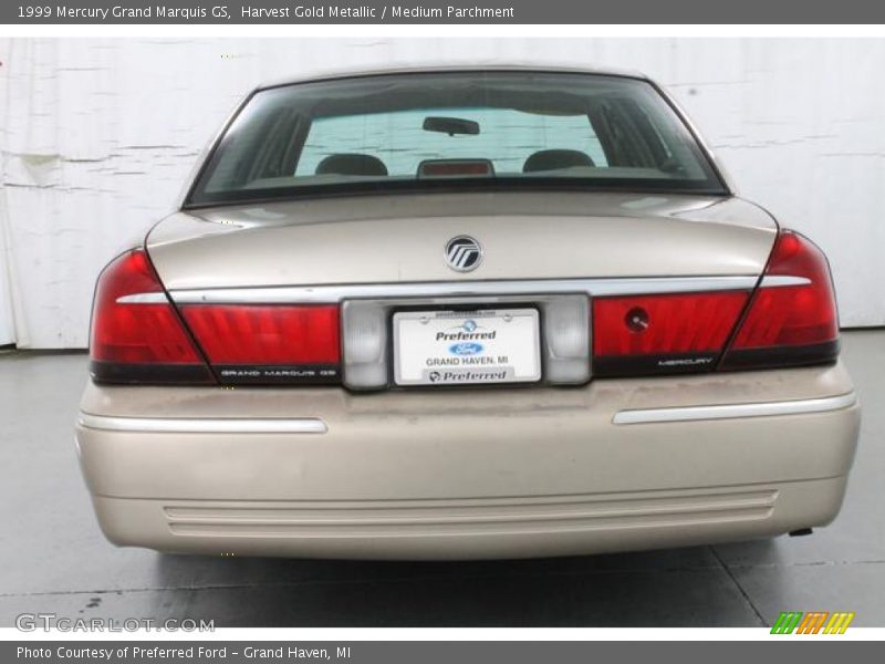 Harvest Gold Metallic / Medium Parchment 1999 Mercury Grand Marquis GS