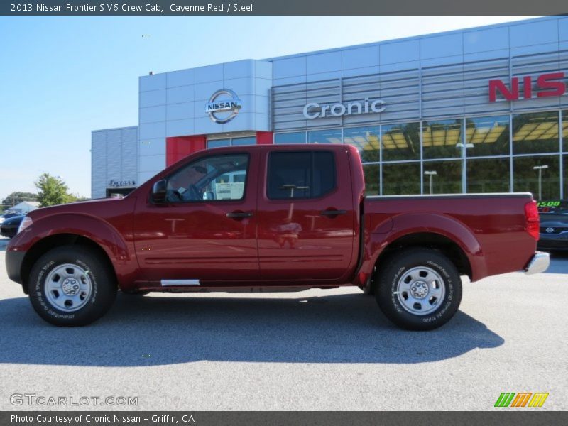 Cayenne Red / Steel 2013 Nissan Frontier S V6 Crew Cab