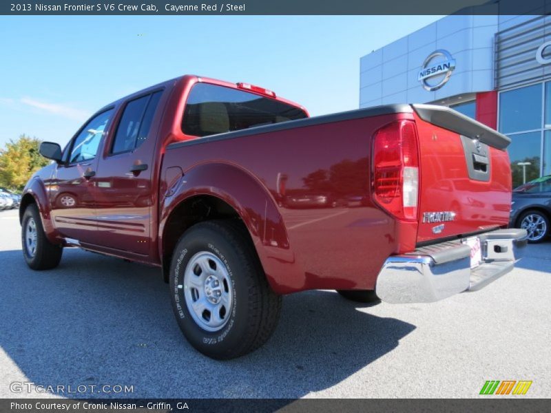Cayenne Red / Steel 2013 Nissan Frontier S V6 Crew Cab