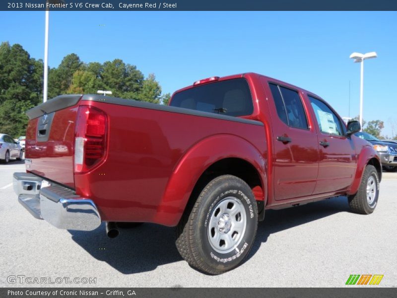 Cayenne Red / Steel 2013 Nissan Frontier S V6 Crew Cab
