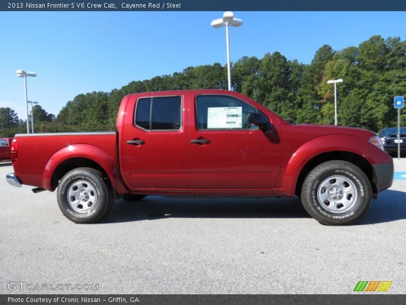 Cayenne Red / Steel 2013 Nissan Frontier S V6 Crew Cab