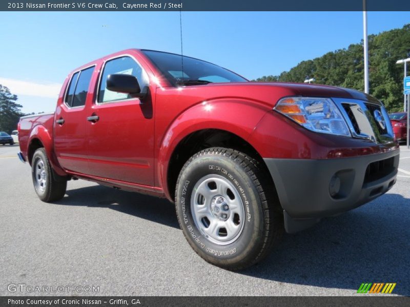 Cayenne Red / Steel 2013 Nissan Frontier S V6 Crew Cab