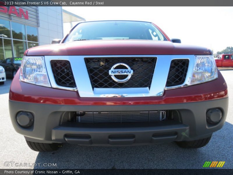 Cayenne Red / Steel 2013 Nissan Frontier S V6 Crew Cab