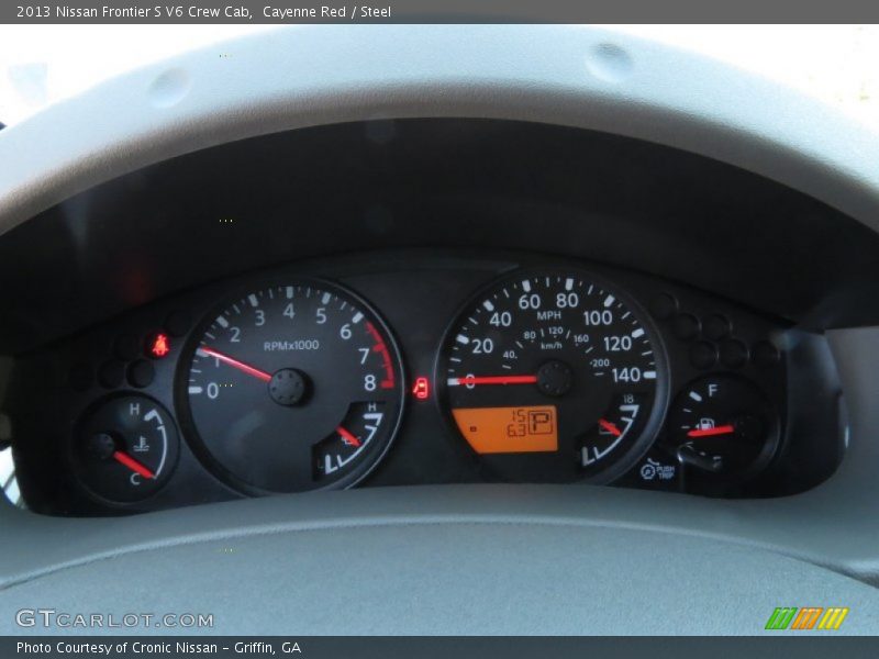 Cayenne Red / Steel 2013 Nissan Frontier S V6 Crew Cab