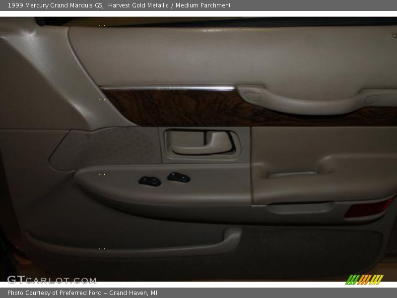 Harvest Gold Metallic / Medium Parchment 1999 Mercury Grand Marquis GS