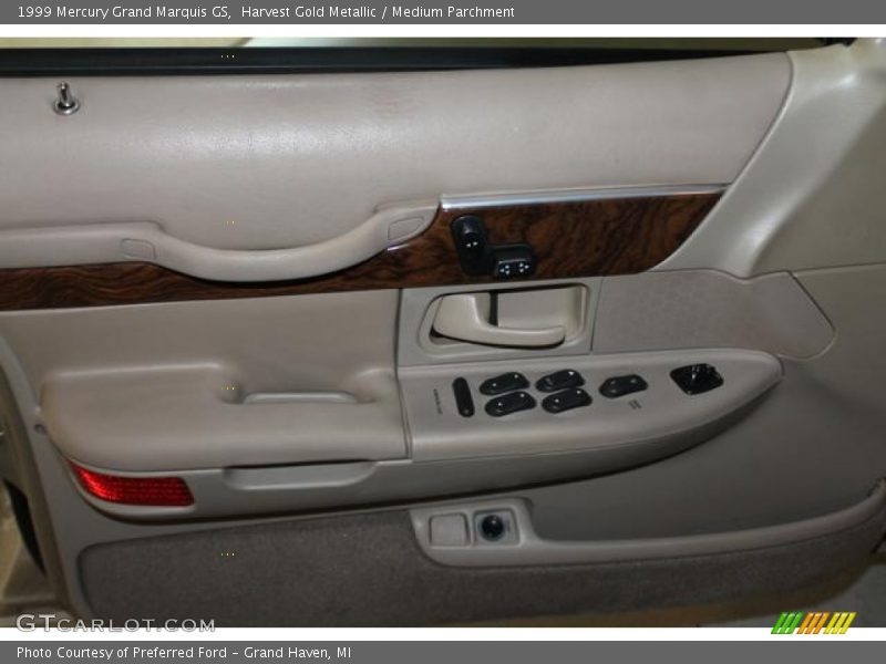 Harvest Gold Metallic / Medium Parchment 1999 Mercury Grand Marquis GS