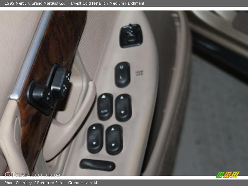 Harvest Gold Metallic / Medium Parchment 1999 Mercury Grand Marquis GS