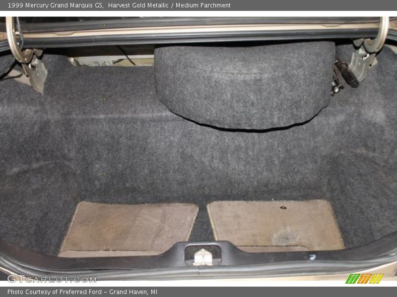 Harvest Gold Metallic / Medium Parchment 1999 Mercury Grand Marquis GS
